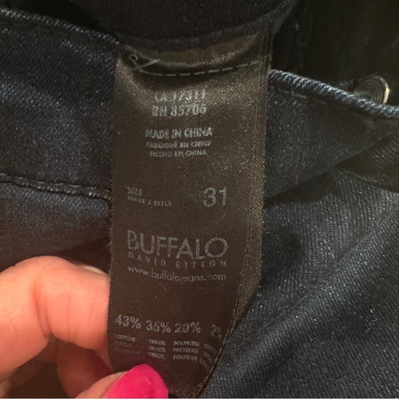 EUC Buffalo David Bitton Dark Wash Skinny Jeans size 31 - Picture 6 of 6